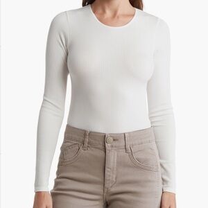 Elodie Seamless Long Sleeve Rib Knit Top NWT Size‎ XS/S